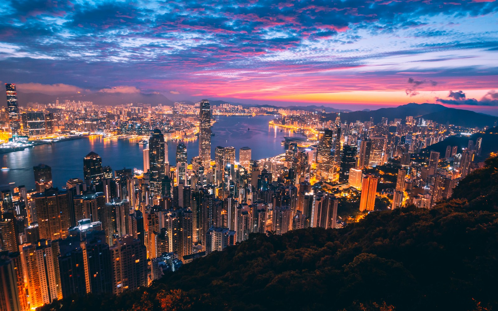 香港城市與科研產業環境示意圖